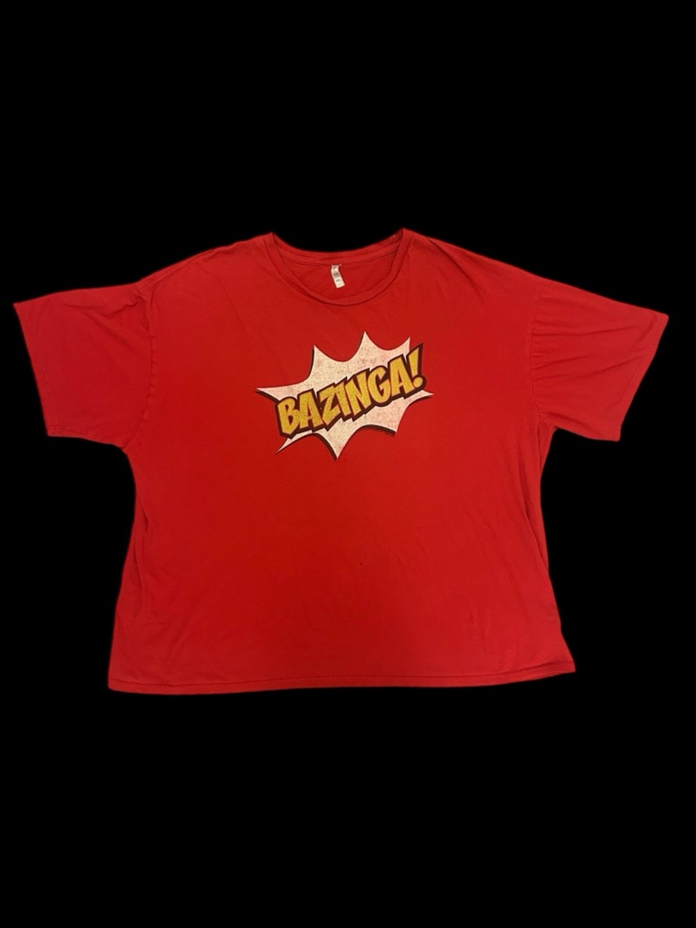 Big Bang Theory Red "Bazinga!" Graphic T-Shirt